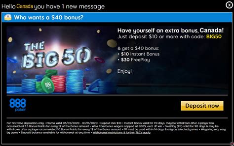 888 promo code canada|888 poker bonus code.